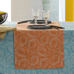Chemin de table spirale