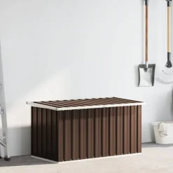 Coffre de rangement de jardin en acier galvanisé