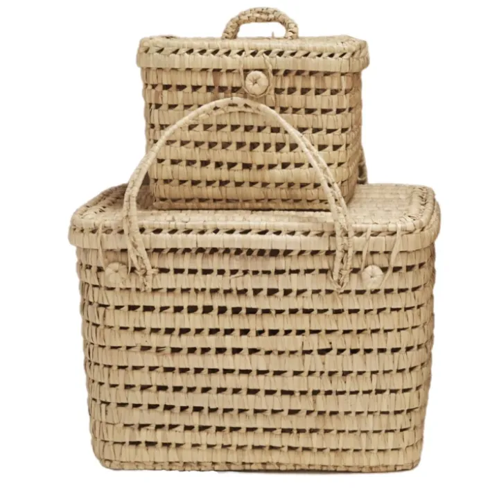 Coffre de rangement feuille de palmier