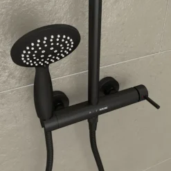 Colonne de douche mécanique noire