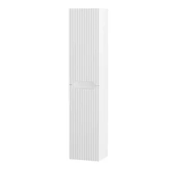 Colonne de salle de bains suspendue texturée et 2 portes