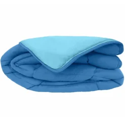 Couette chaude microfibre bicolore 400 gr/m2