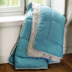 Couette chaude microfibre bicolore 400 gr/m2