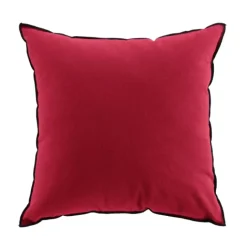 Coussin avec surjet en coton recyclé