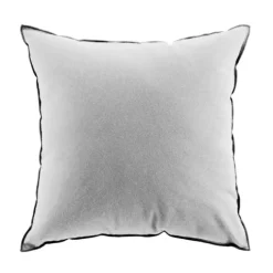 Coussin avec surjet en coton recyclé