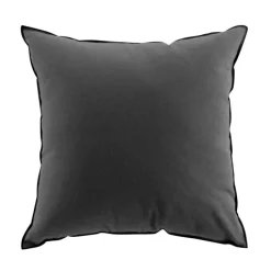 Coussin avec surjet en coton recyclé