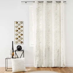 Coussin blanc effet marbré