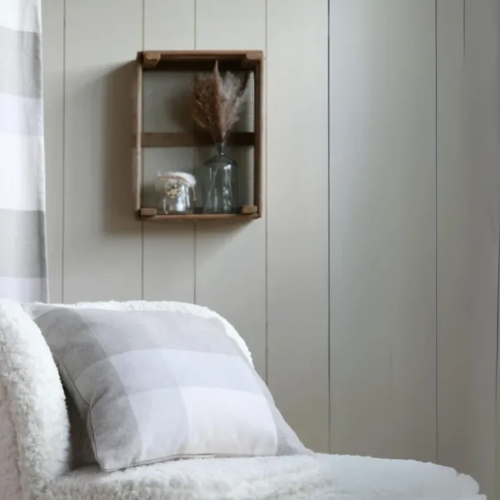 Coussin canapé effet laine