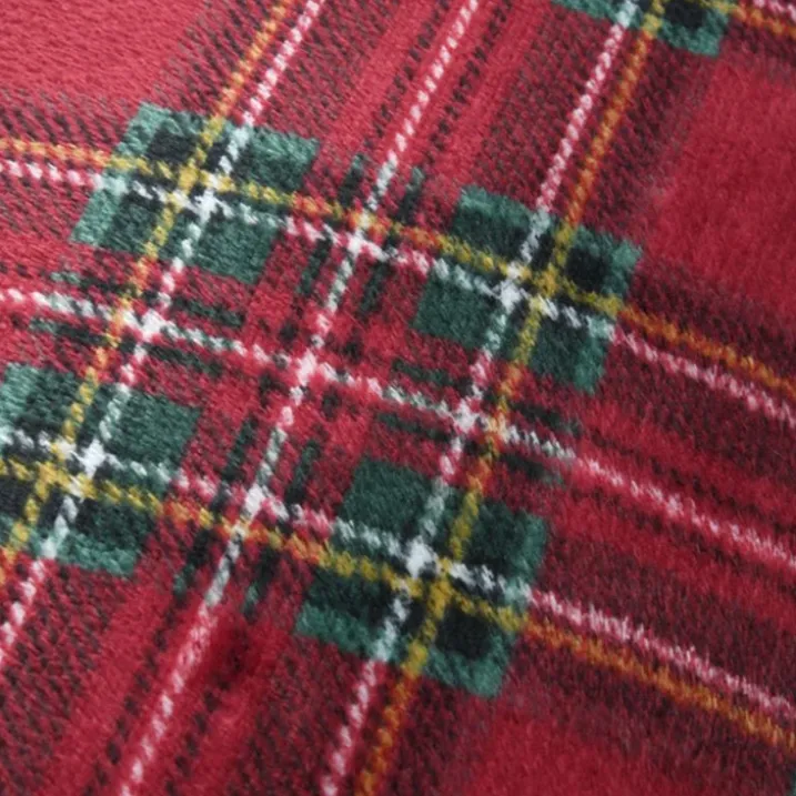 Coussin à carreaux écossais