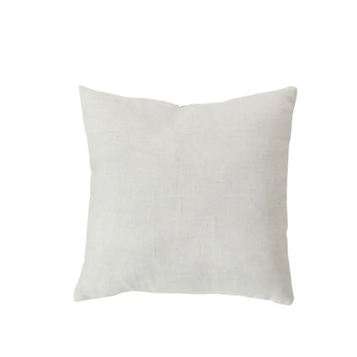 Coussin carré effet lin