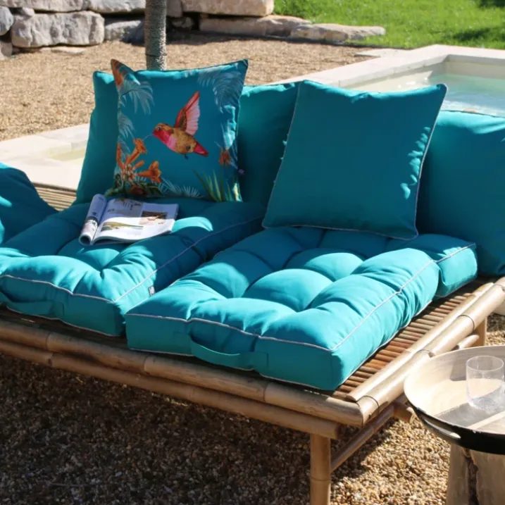 Coussin carré extérieur uni
