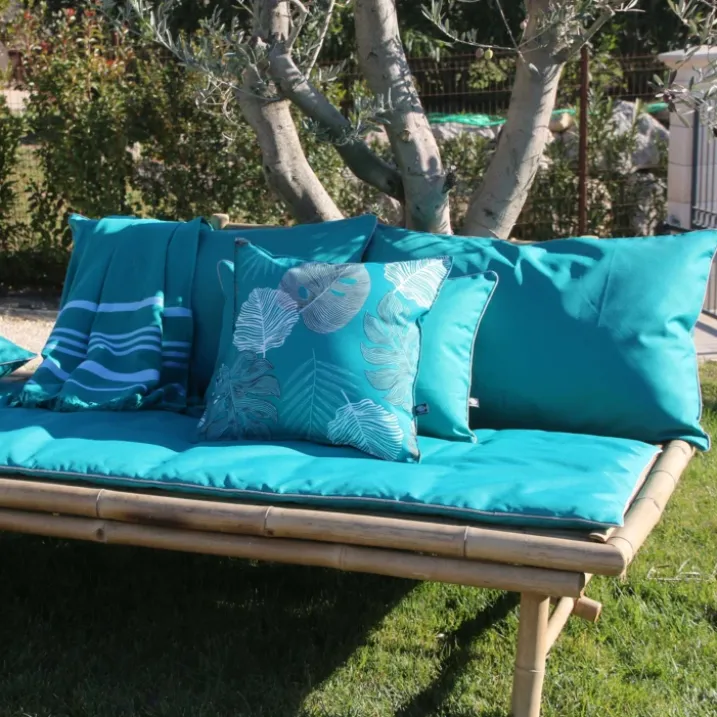 Coussin carré extérieur uni