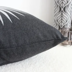 Coussin carré feuille de palmier