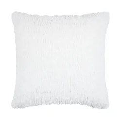 Coussin carré imitation fourrure avec recto velours