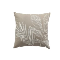 Coussin carré motif nature épuré
