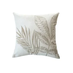 Coussin carré motif nature épuré