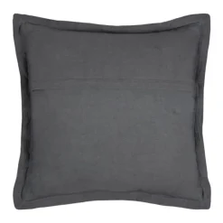 Coussin carré uni en gaze de coton surpiquée