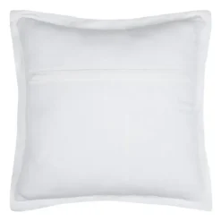 Coussin carré uni en gaze de coton surpiquée