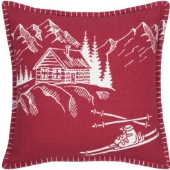 Coussin chalet montagne en coton