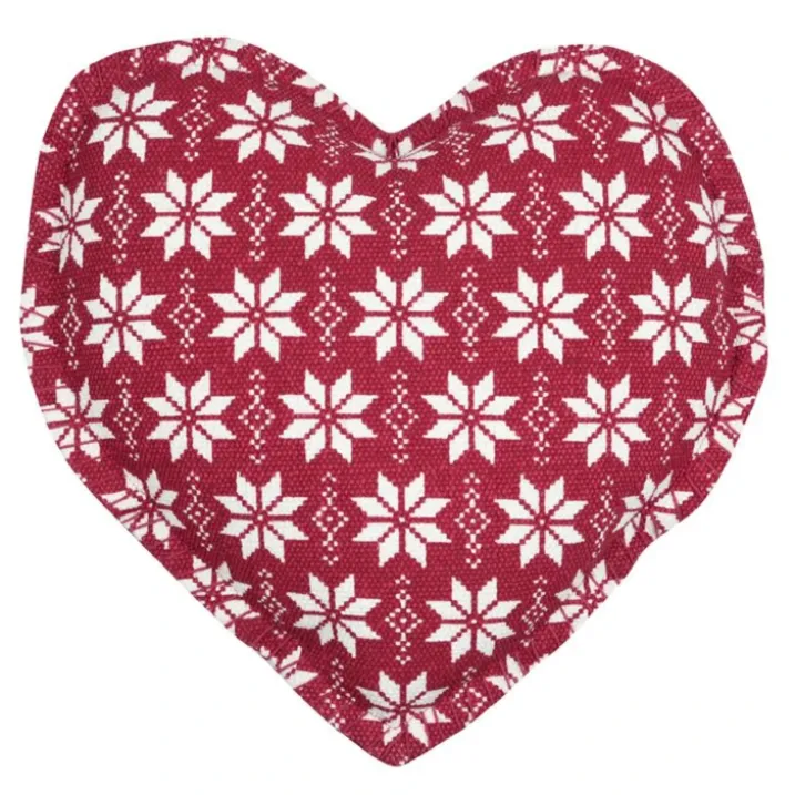 Coussin coeur esprit chalet traditionnel