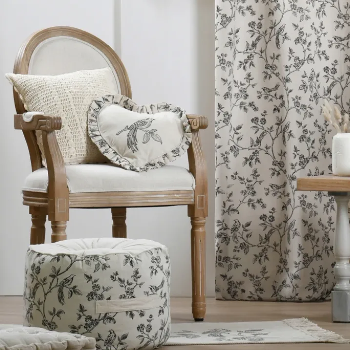 Coussin coeur style campagne chic