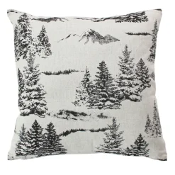 Coussin décoratif déhoussable style montagne