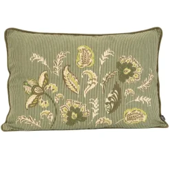 Coussin décoratif en polylin motif floral