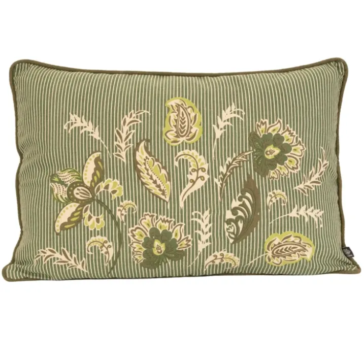 Coussin décoratif en polylin motif floral