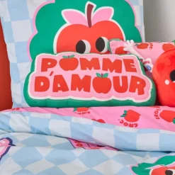 Coussin décoratif "Pomme d'amour"