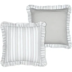 Coussin décoratif à rayures verticales