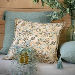 Coussin décoratif végétal graphique