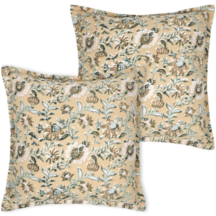 Coussin décoratif végétal graphique