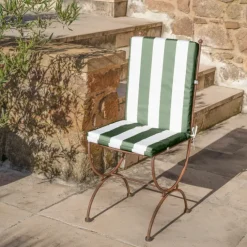 Coussin de fauteuil assise et dossier imperméableà rayures ARCACHON