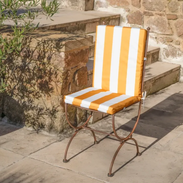 Coussin de fauteuil assise et dossier imperméableà rayures ARCACHON