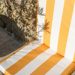 Coussin de fauteuil assise et dossier imperméableà rayures ARCACHON