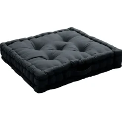 Coussin de sol uni en pur coton