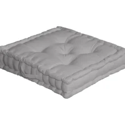 Coussin de sol uni en pur coton