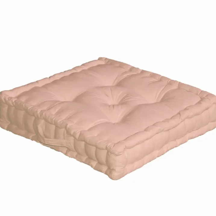 Coussin de sol uni en pur coton