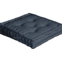 Coussin de sol uni en pur coton