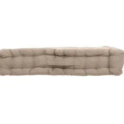 Coussin de sol uni en pur coton