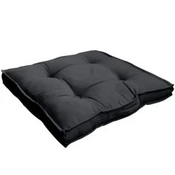 Coussin de sol uni en pur coton