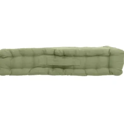 Coussin de sol uni en pur coton