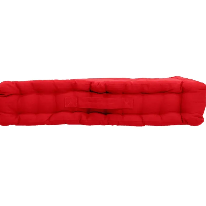 Coussin de sol uni en pur coton