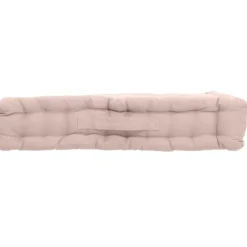 Coussin de sol uni en pur coton