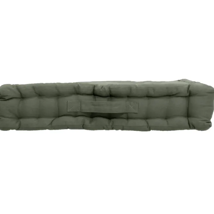 Coussin de sol uni en pur coton