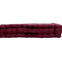 Coussin de sol uni en pur coton