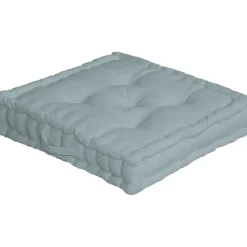 Coussin de sol uni en pur coton