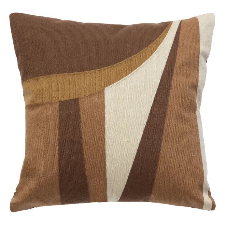 Coussin déhoussable brodé design
