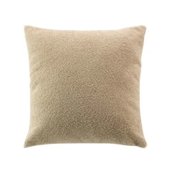 Coussin déhoussable en bouclette unie