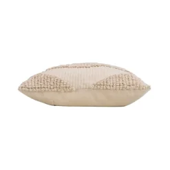 Coussin déhoussable en poly-coton à motif texturé